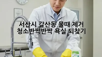 서산시 갈산동 물때 제거 청소✨반짝반짝 욕실 되찾기!